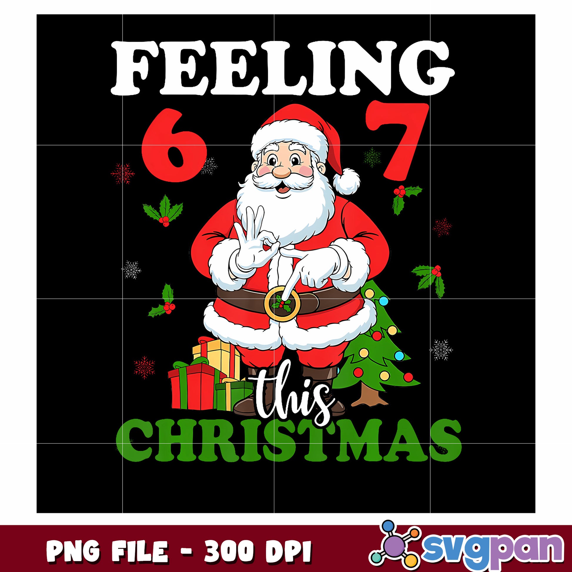 Feeling this christmas png, christmas decor png, funny memes png