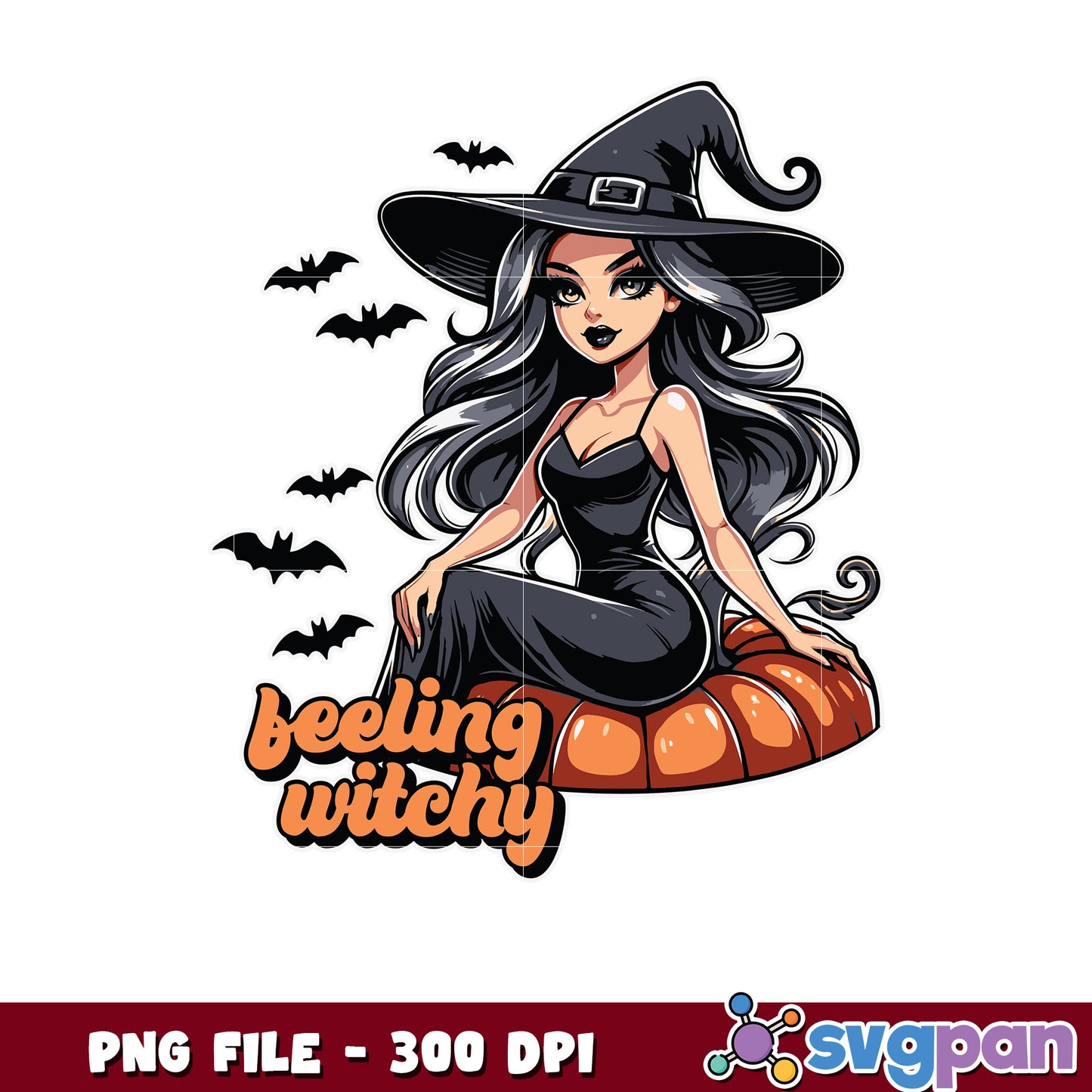 Feeling witchy png, greatest time of the year png, halloween fall png