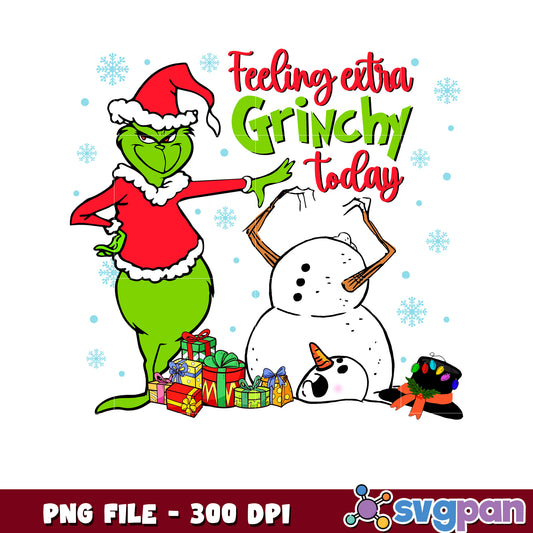Felling extra grinchy today png, grinch funny​ png, grinch movie png