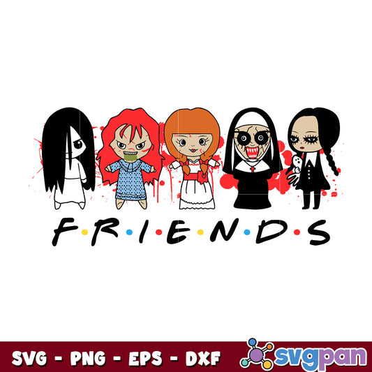 Female Friends Horror svg