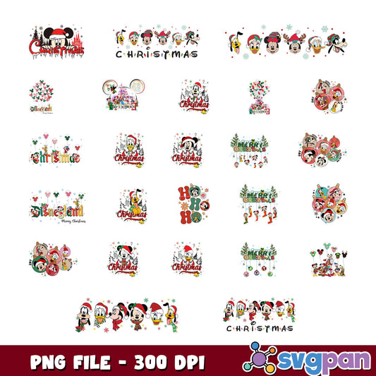 Festive Christmas PNG Bundle for Holiday Designs
