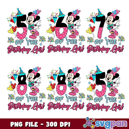 Figures of the birthday girls png bundle