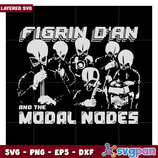 Figurin Dan and the Modal Nodes SVG design, perfect for crafts and decor