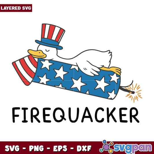 Firequacker goose svg, hilarious quotes​ svg, animal memes svg
