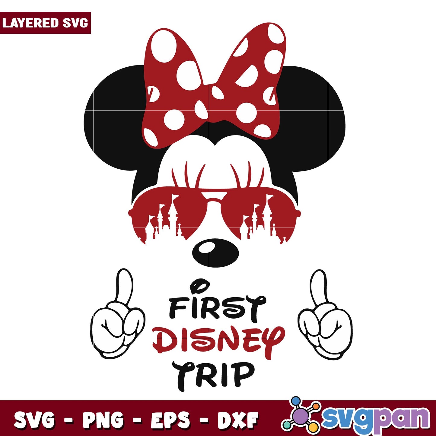 First Disney Trip minnie svg, Disney characters svg, digital download 