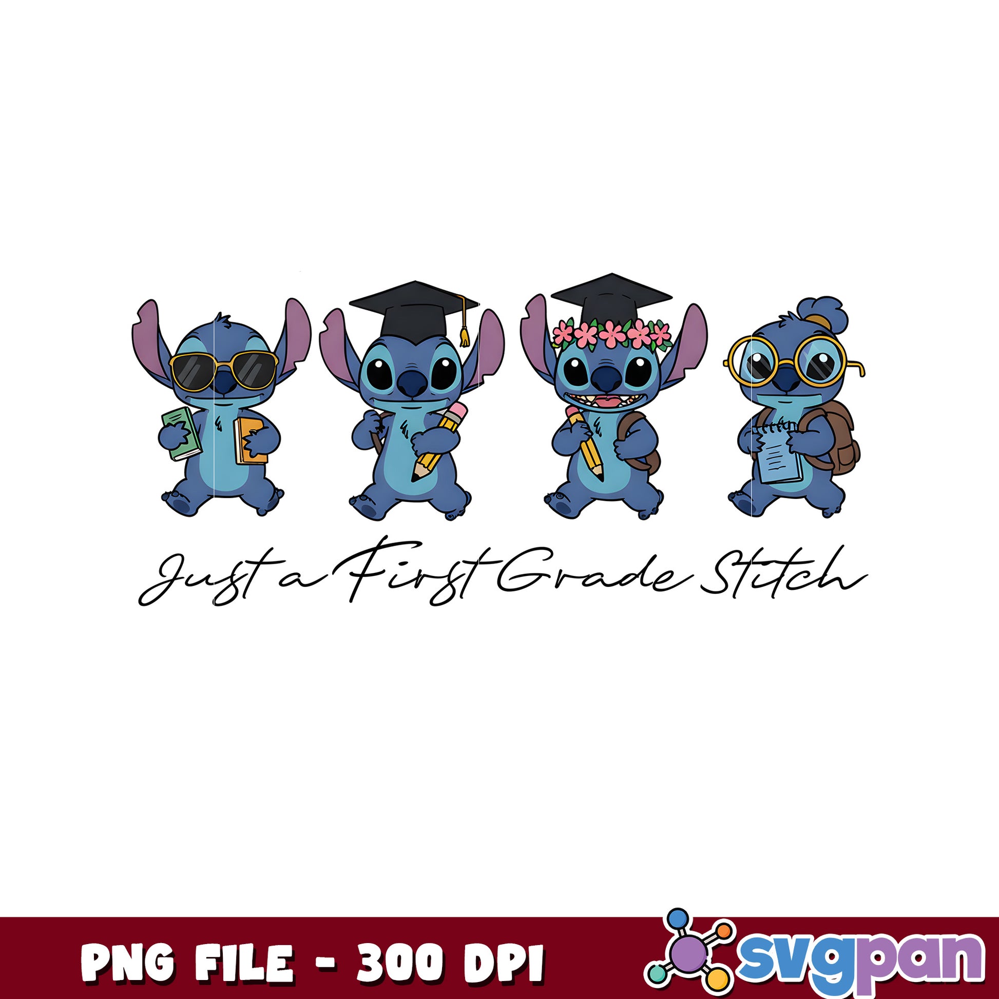 First grade Stitch art png