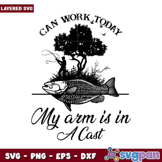 Fishing Design SVG, Perfect for Outdoor Enthusiasts and Crafters