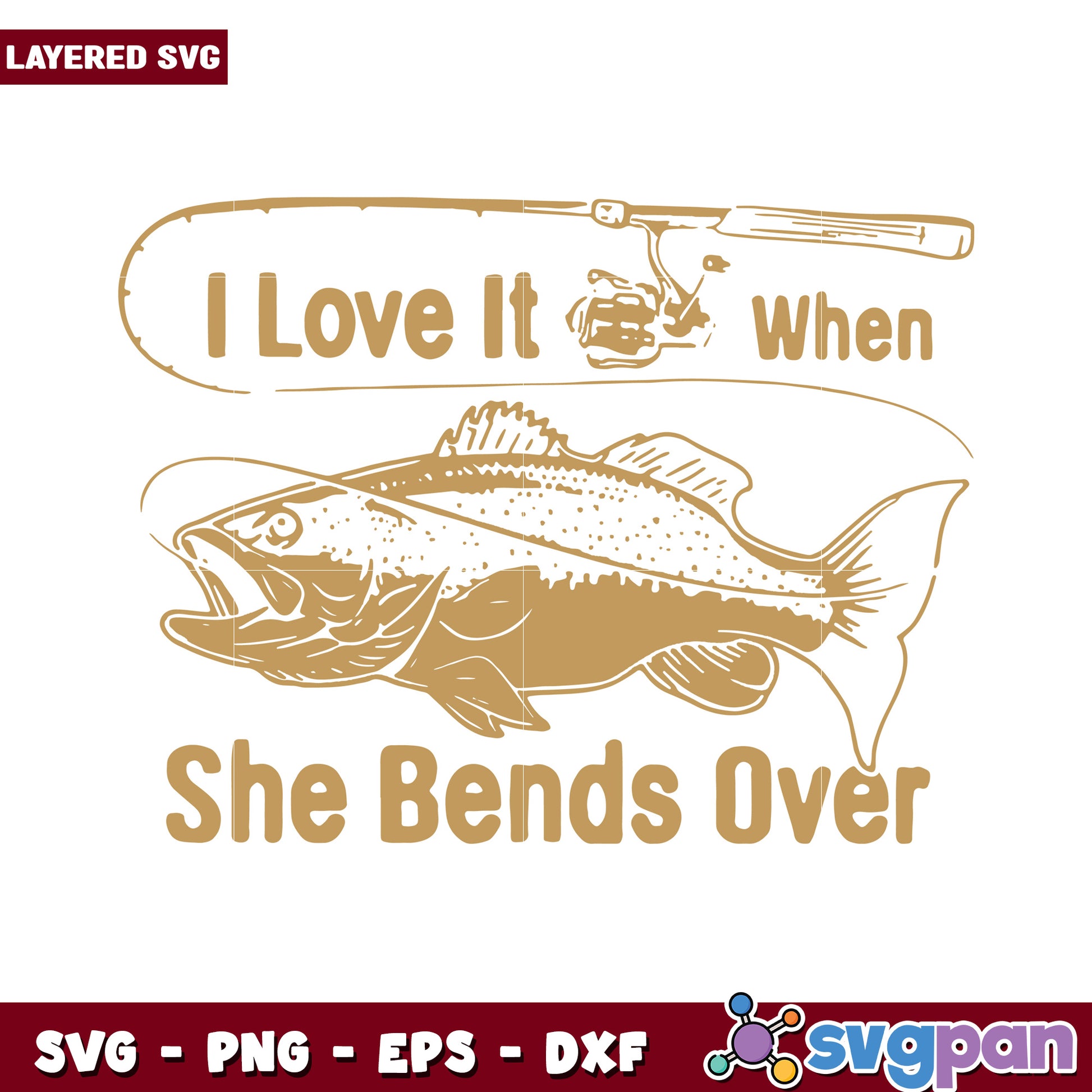 Fishing Lover SVG Design for Creative Projects, Perfect for Crafts