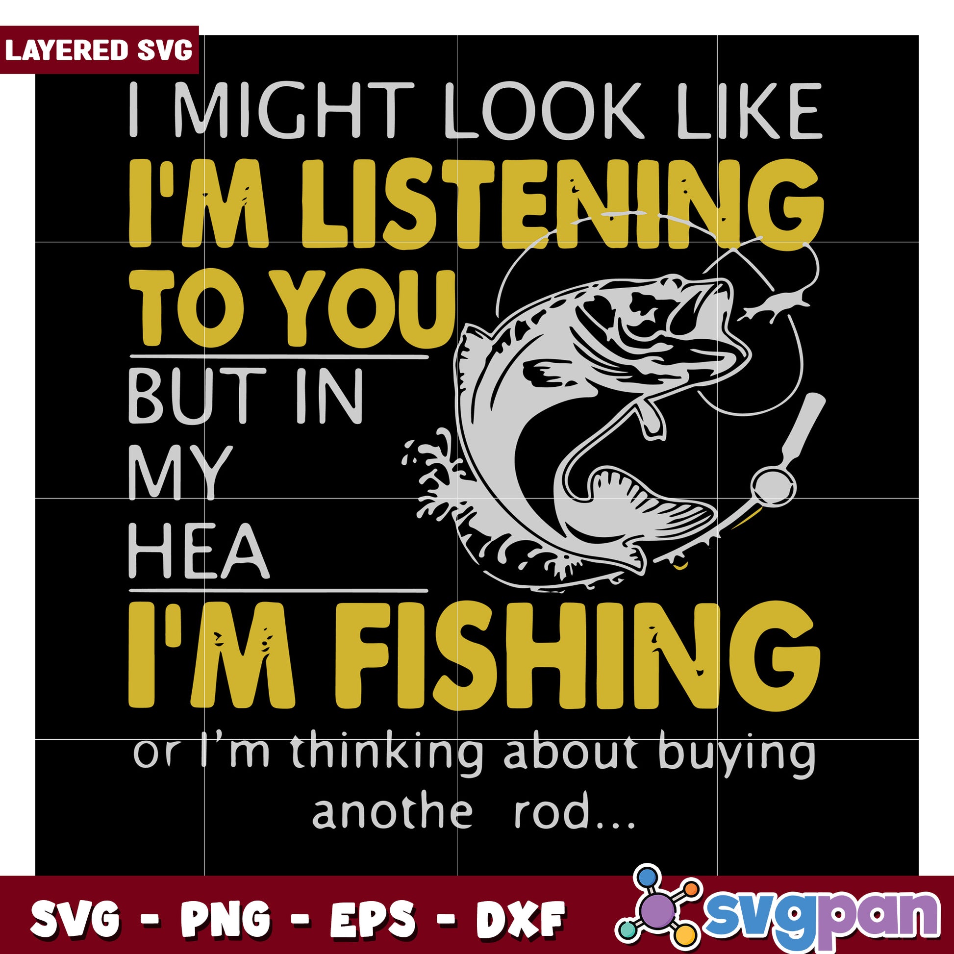 Fishing Quote SVG Design, Perfect for Angler Enthusiasts Decor