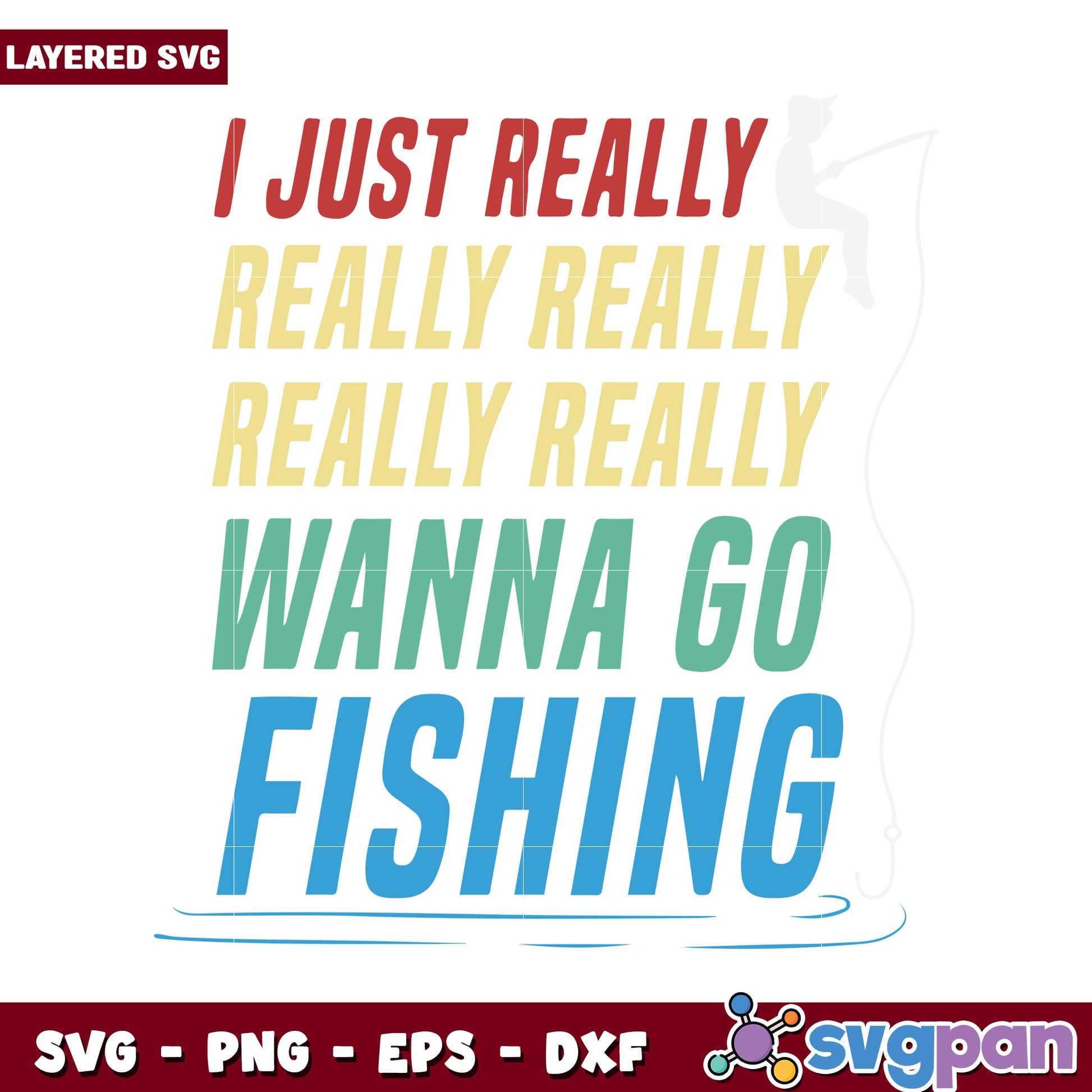 Fishing SVG Design for Enthusiasts, Perfect for Crafting Projects