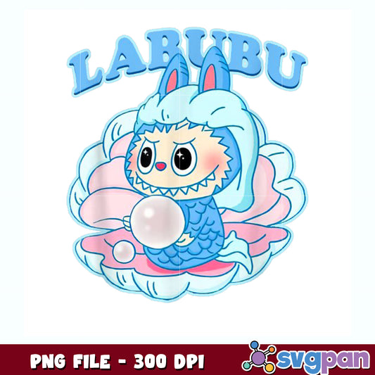Fish labubu lover cute labubu the monsters png,  cute labubu png, the monsters png
