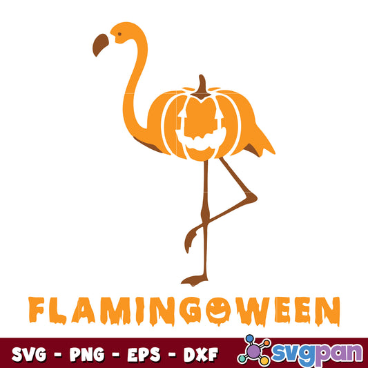 Flamingo Halloween svg