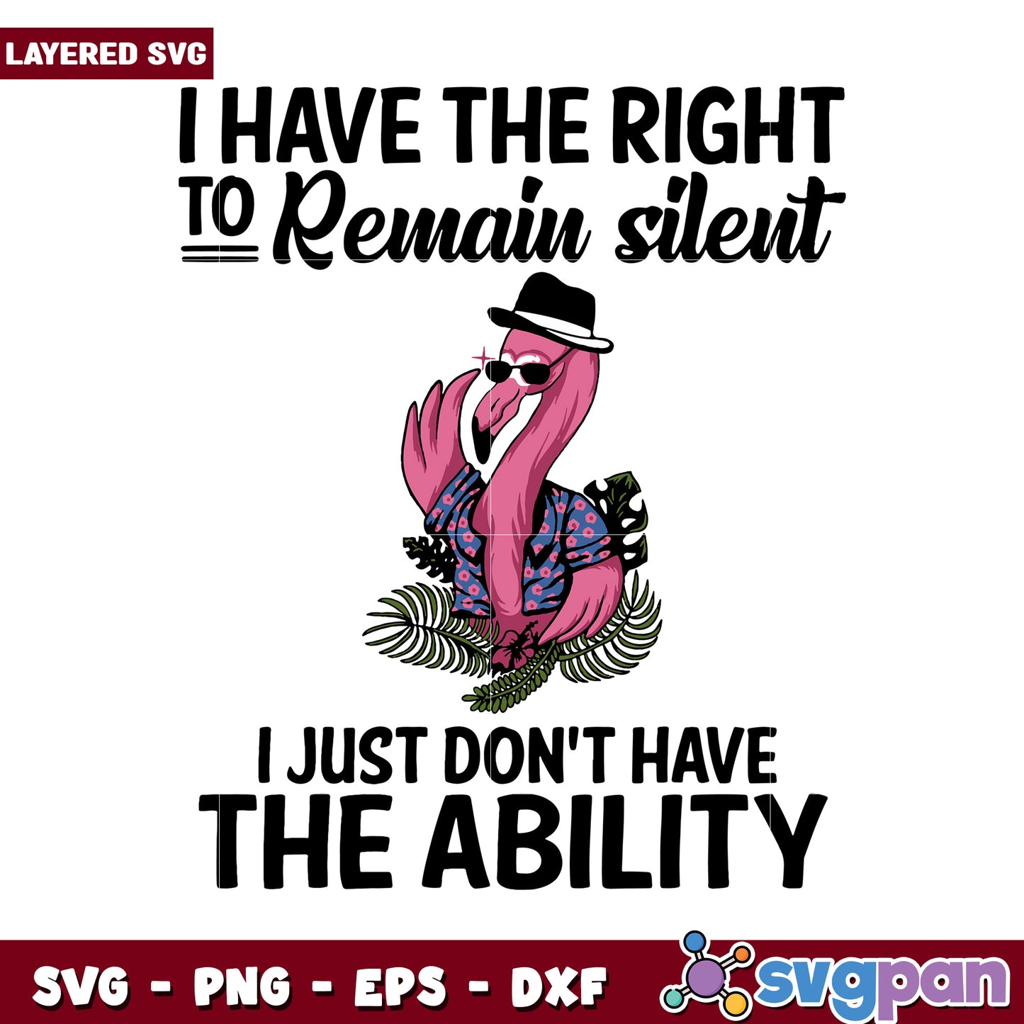 Flamingo SVG Design with Funny Quote, Perfect for Creative Projects