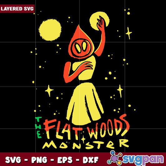Flatwoods monster horror svg, halloween killers nights​ svg, spookycharacters svg