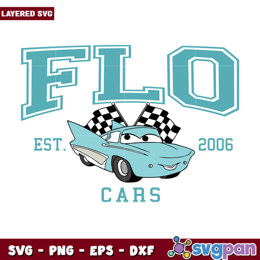 Flo cars est 2006 png, cars movie png, cars characters png