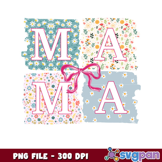 Floral Mama PNG Design 300 DPI