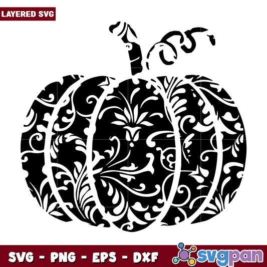 Floral pumpkin halloween svg, halloween killers nights​ svg, spookycharacters svg