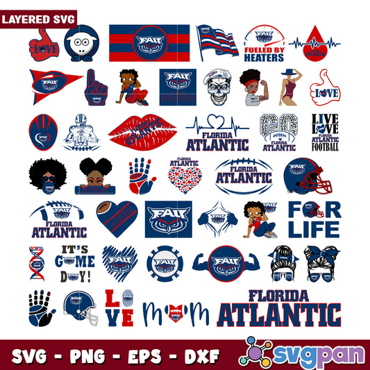Florida Atlantic University Layered SVG Bundle Design