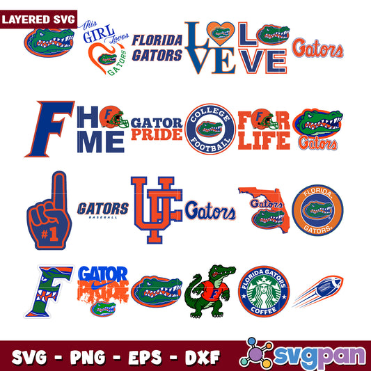 Florida Gators Bundle SVG Designs for Fans and Crafters