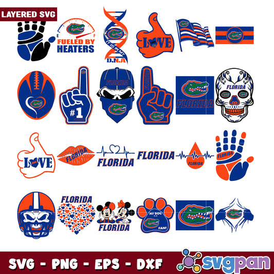 Florida Gators SVG Bundle Designs for Crafts and More