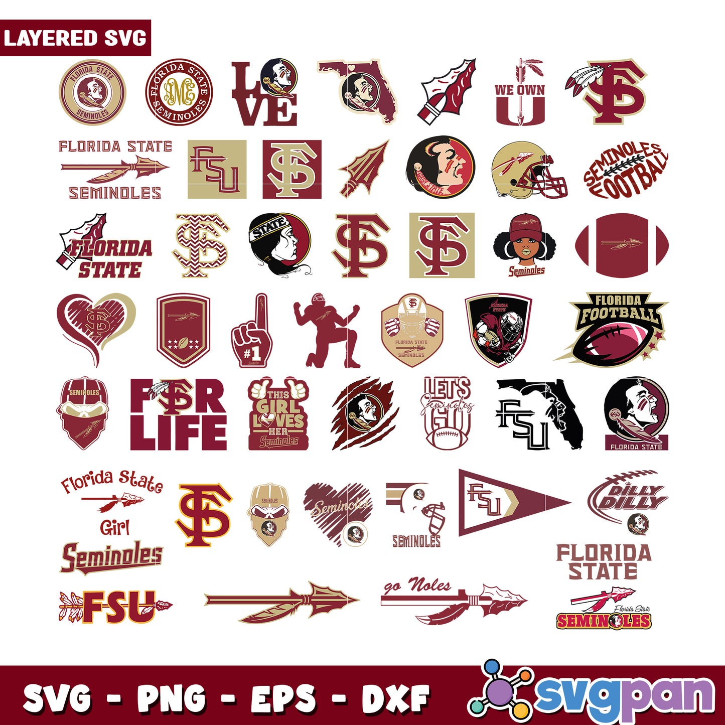 Florida State Seminoles SVG Bundle