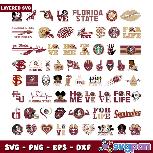 Florida State University SVG Bundle for Crafting Fun