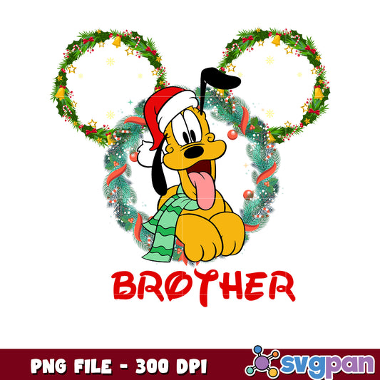 Flower christmas brother png, happy christmas​ png, vacations png