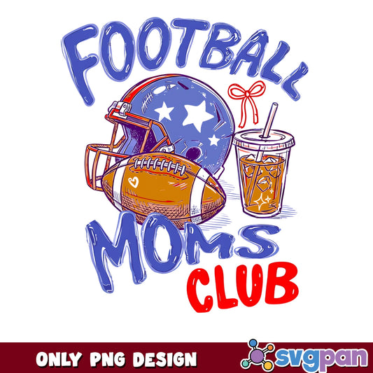 Football Mom Club PNG, Game Day Football Mom, Football PNG