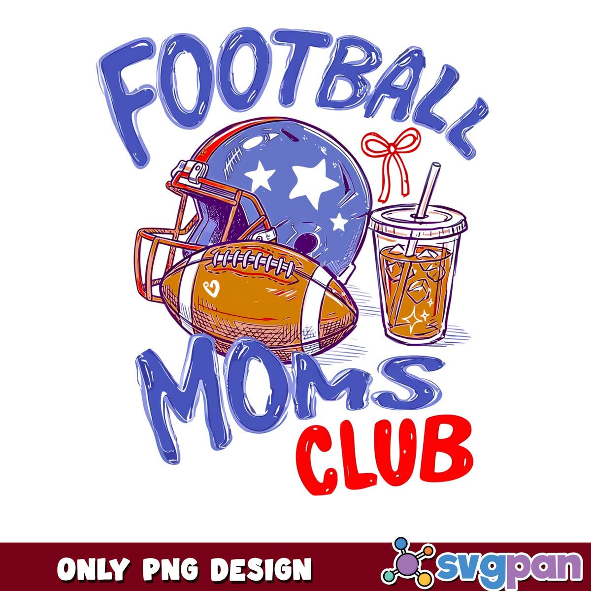 Football Moms Club PNG, Football Mom Shirt PNG, Game Day PNG