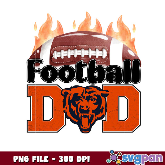 Football dad chicago bears png, nfl teams logo png, nfl 2025 png