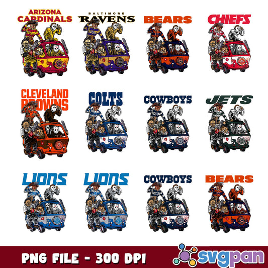Football killers edition png bundle