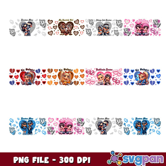 Forever mine angel baby png bundle