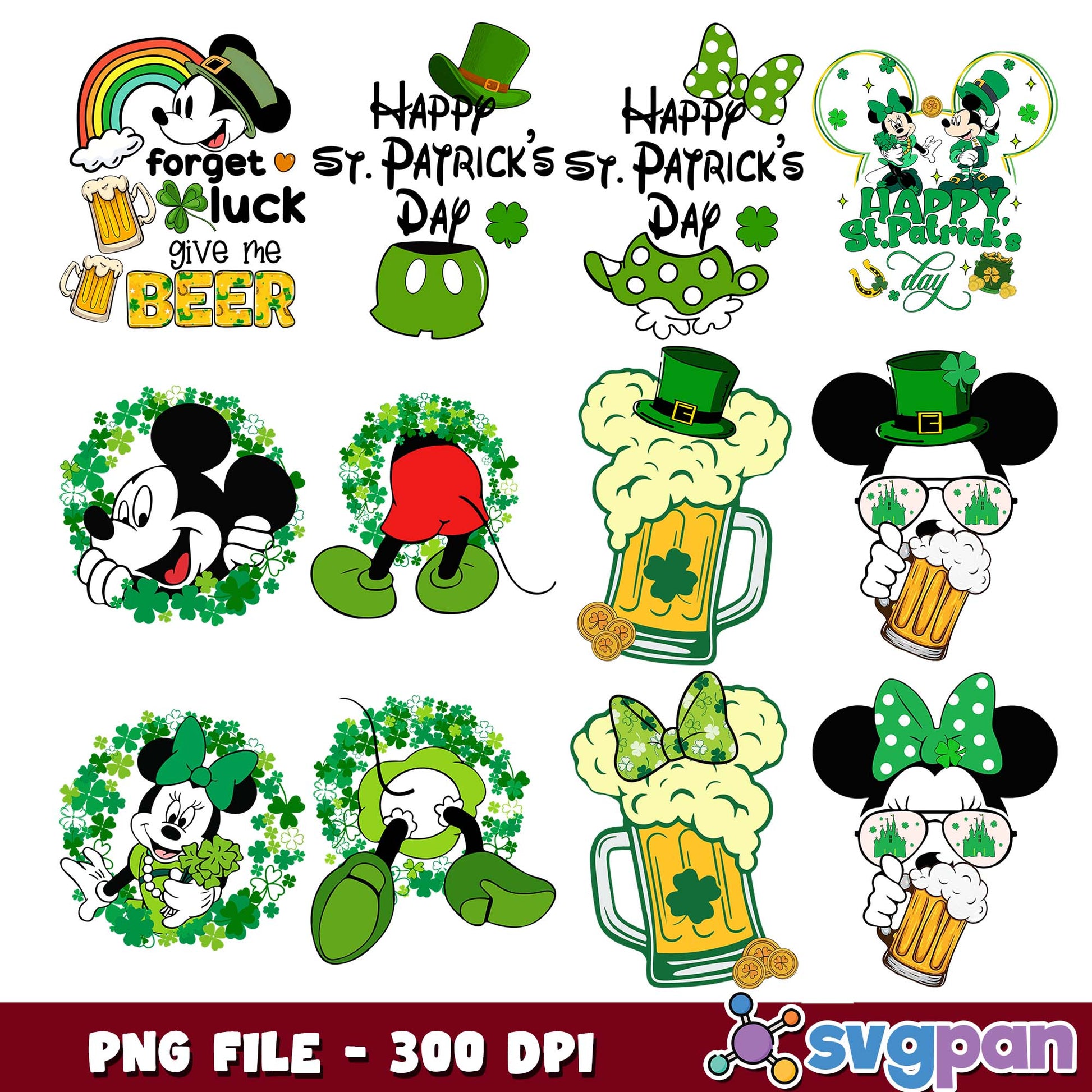 Forget luck give me beer png bundle