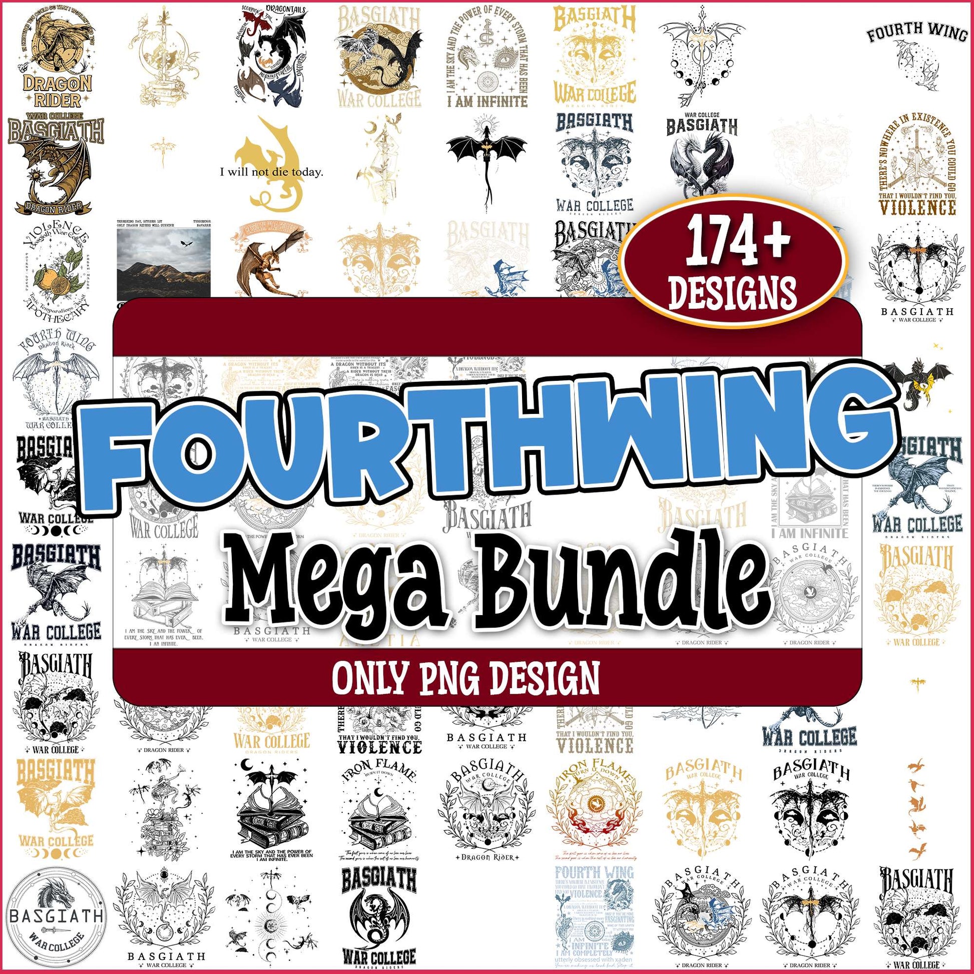 Fourth wing image png bundle