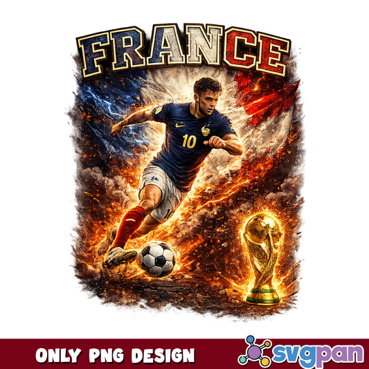 France Soccer Player PNG, World Cup Football PNG, France Team PNG