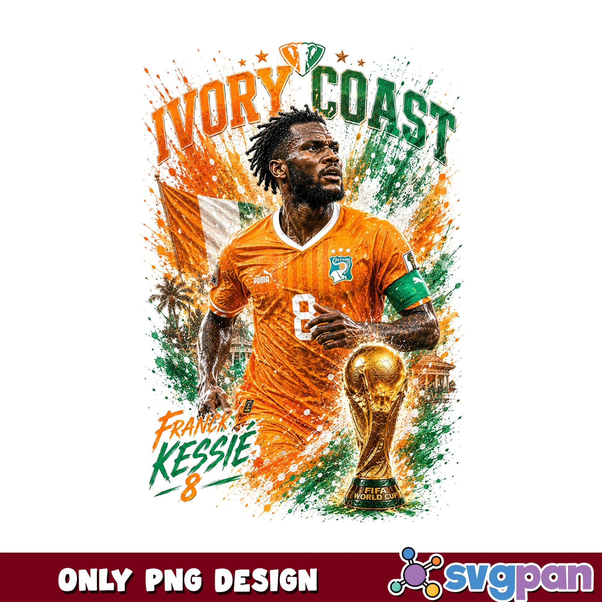 Franck Kessie Ivory Coast PNG, Soccer Player PNG, FIFA World Cup PNG