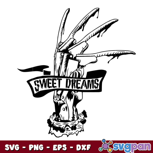 Freddy Krueger Sweet Dreams svg
