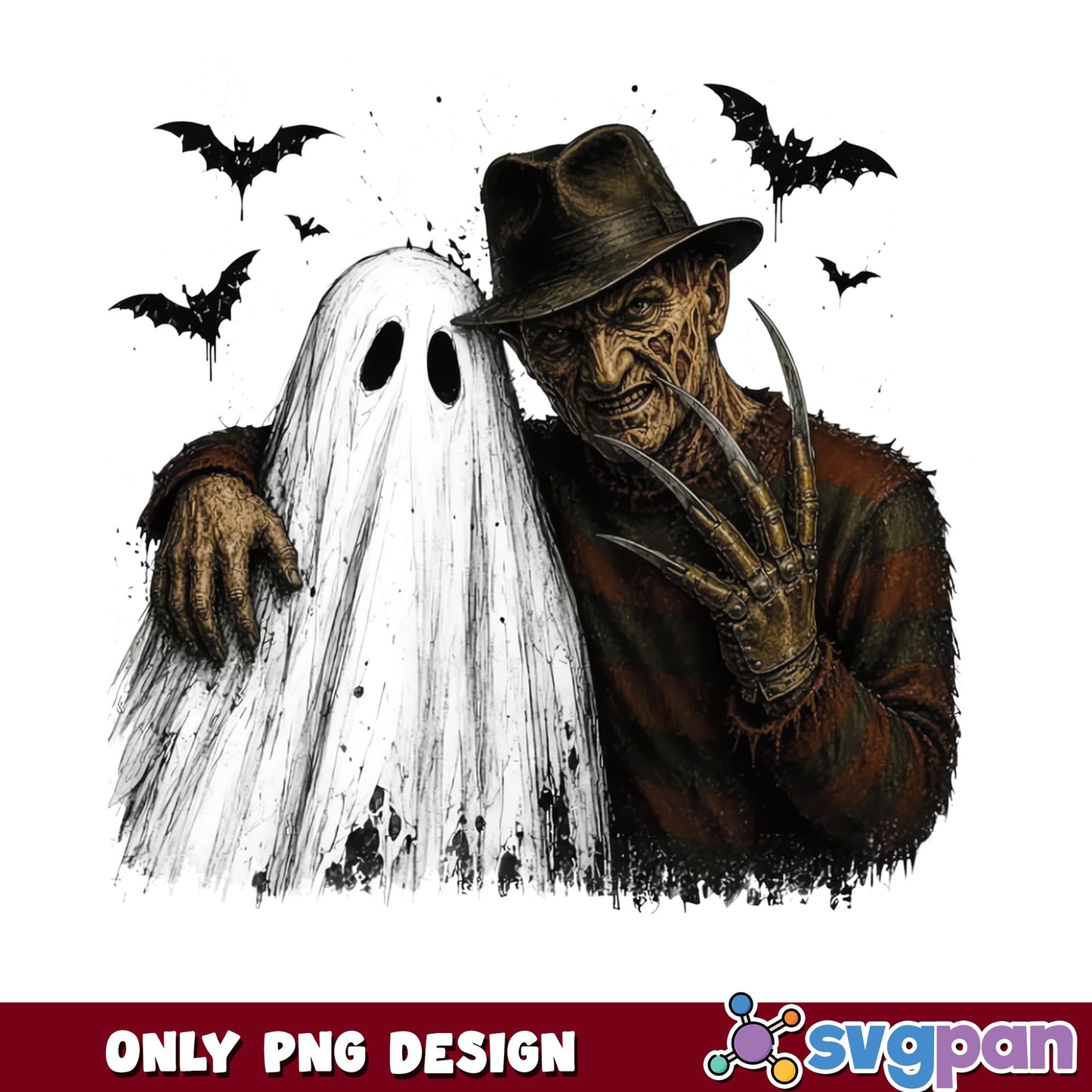 Freddy Krueger Halloween Ghost PNG, Horror PNG, Halloween PNG