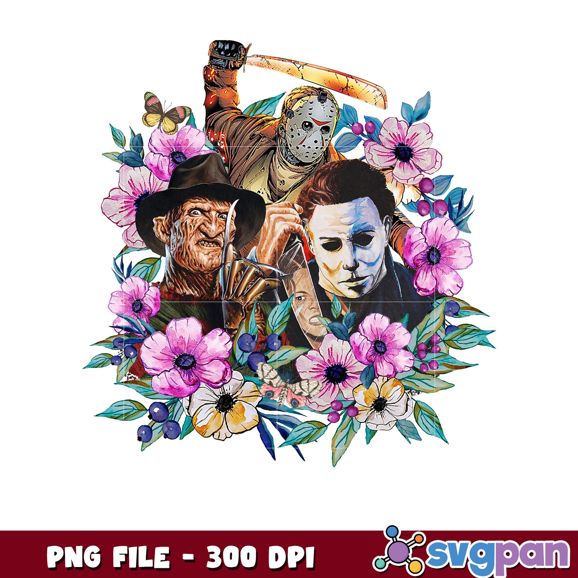 Freddy jason and michael png, halloween cookies png, halloween horror nights​ ​png