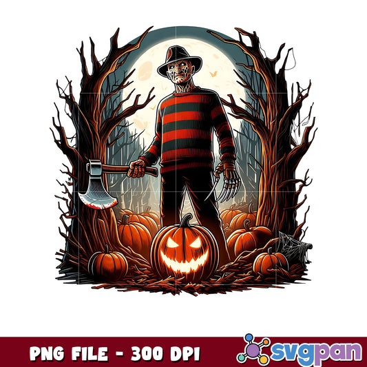 Freddy kruger design png, horror movie characters png, halloween movies png