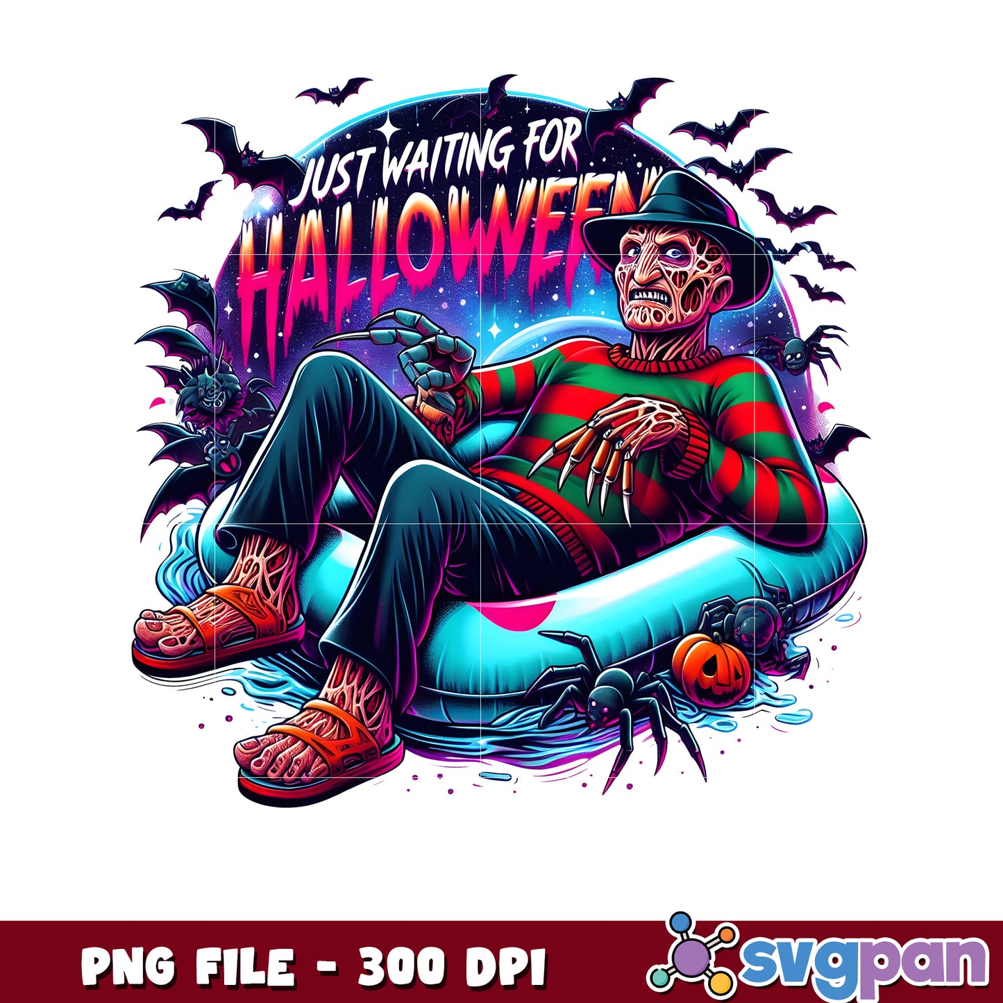 Freddy waiting for halloween png,halloween vacation png, halloween toys png