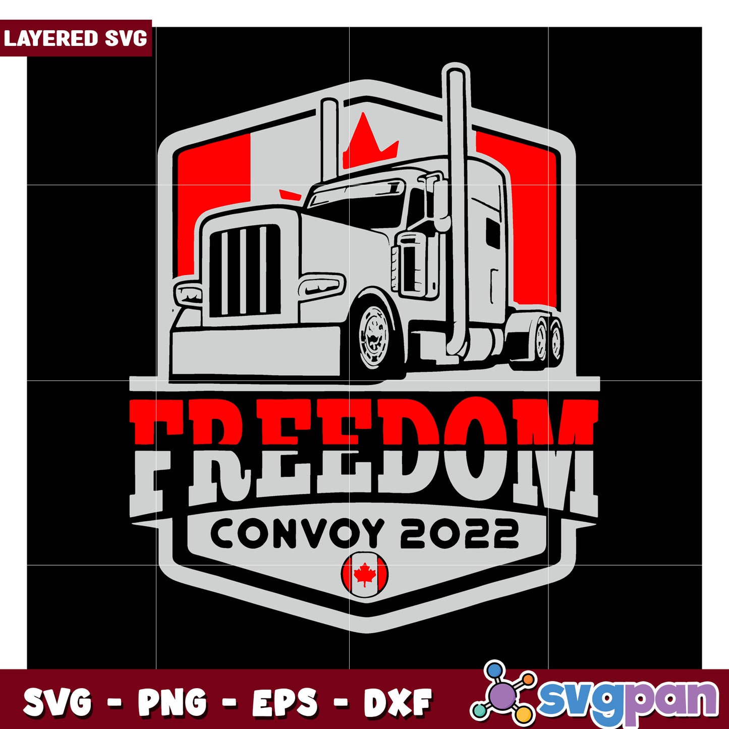 Freedom Convoy 2022 Vintage Truck Graphic, Ideal for Crafts and Designs