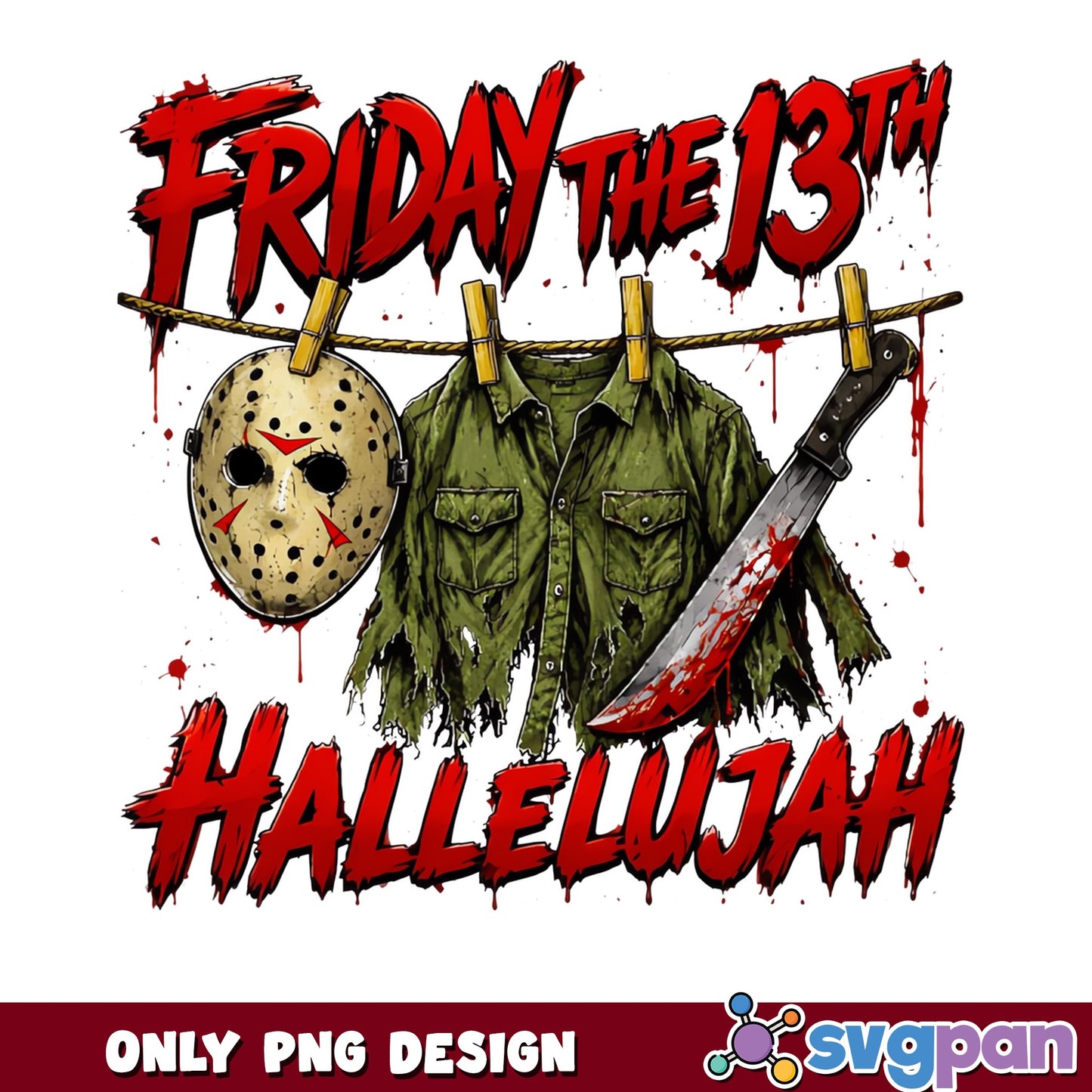 Friday The 13th Hallelujah PNG, Jason Voorhees PNG, Halloween PNG