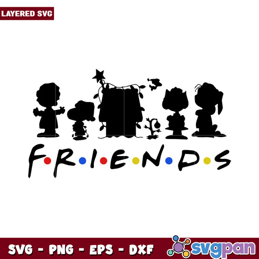 Friends SVG design for creative projects, perfect for fans of the show