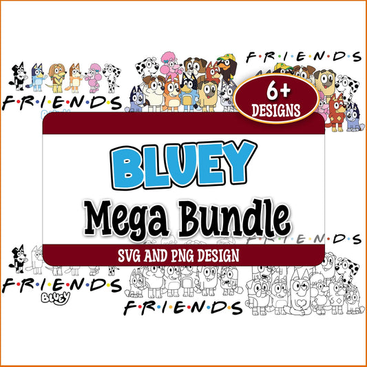 Friends bluey svg bundle