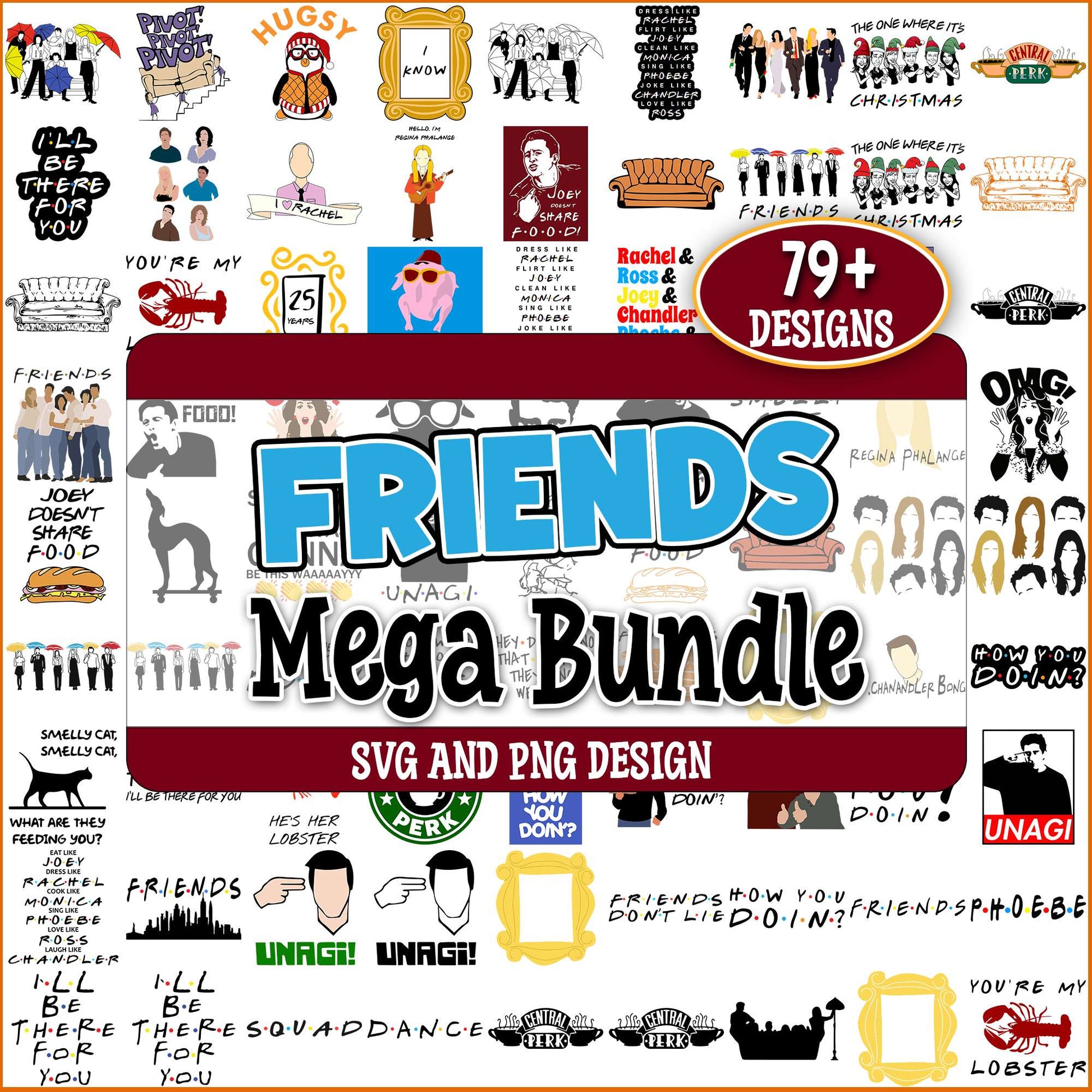 Friends quotes svg bundle