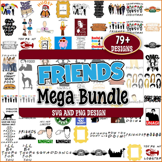 Friends quotes svg bundle