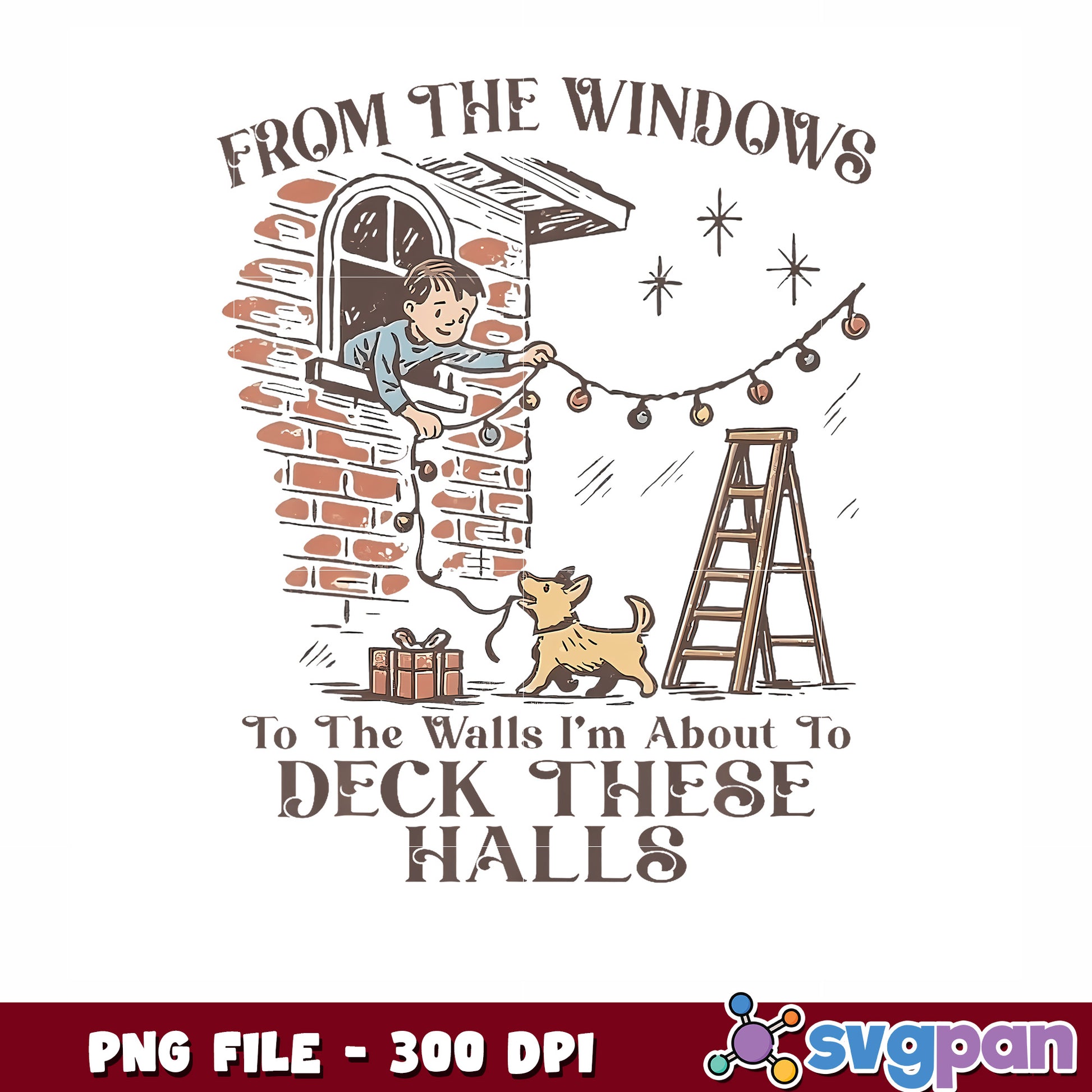 From The Windows To The Wall png, spirit christmas​ png, funny quotes png