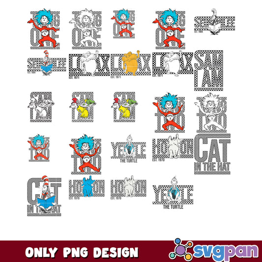 Fun Cat in the Hat PNG Bundle for Creative Projects