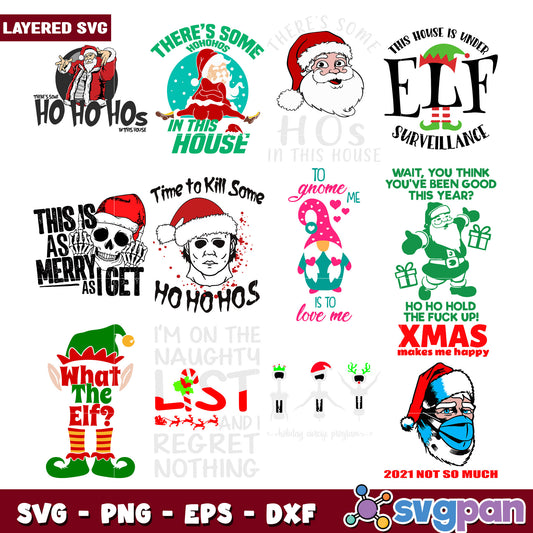 Fun Christmas SVG Bundle for Holiday Celebrations
